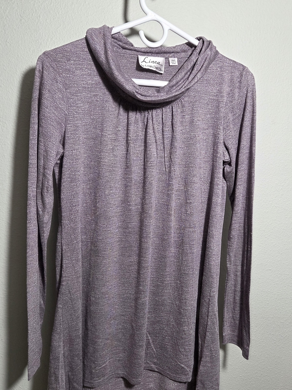 Linea Lavender Heather Cowl Neck Women's Sweater